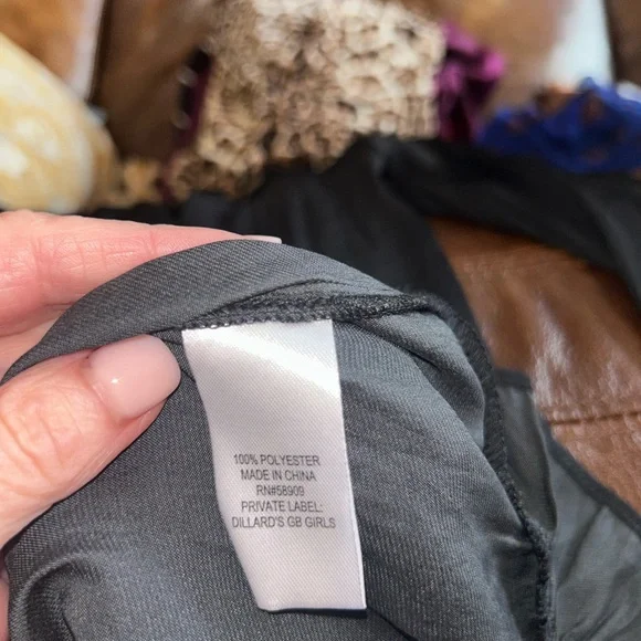 Black Dress By GB size 18 girls fits womens xs - Picture 7 of 7